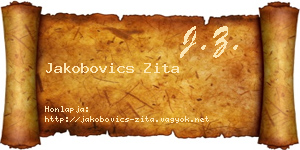 Jakobovics Zita névjegykártya